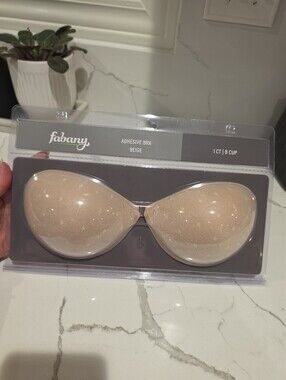 Fabany Adhesive Bra Beige B Cup New In Package Strapless Backless